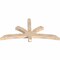 Ekena Millwork Davenport Smooth Timber Gable Bracket, Douglas Fir, 60"W x 30"H x 3 1/2"D x 3 1/2"F, 12/12 Pitch GBW060X30X0404DAV00SDF - alternate 4